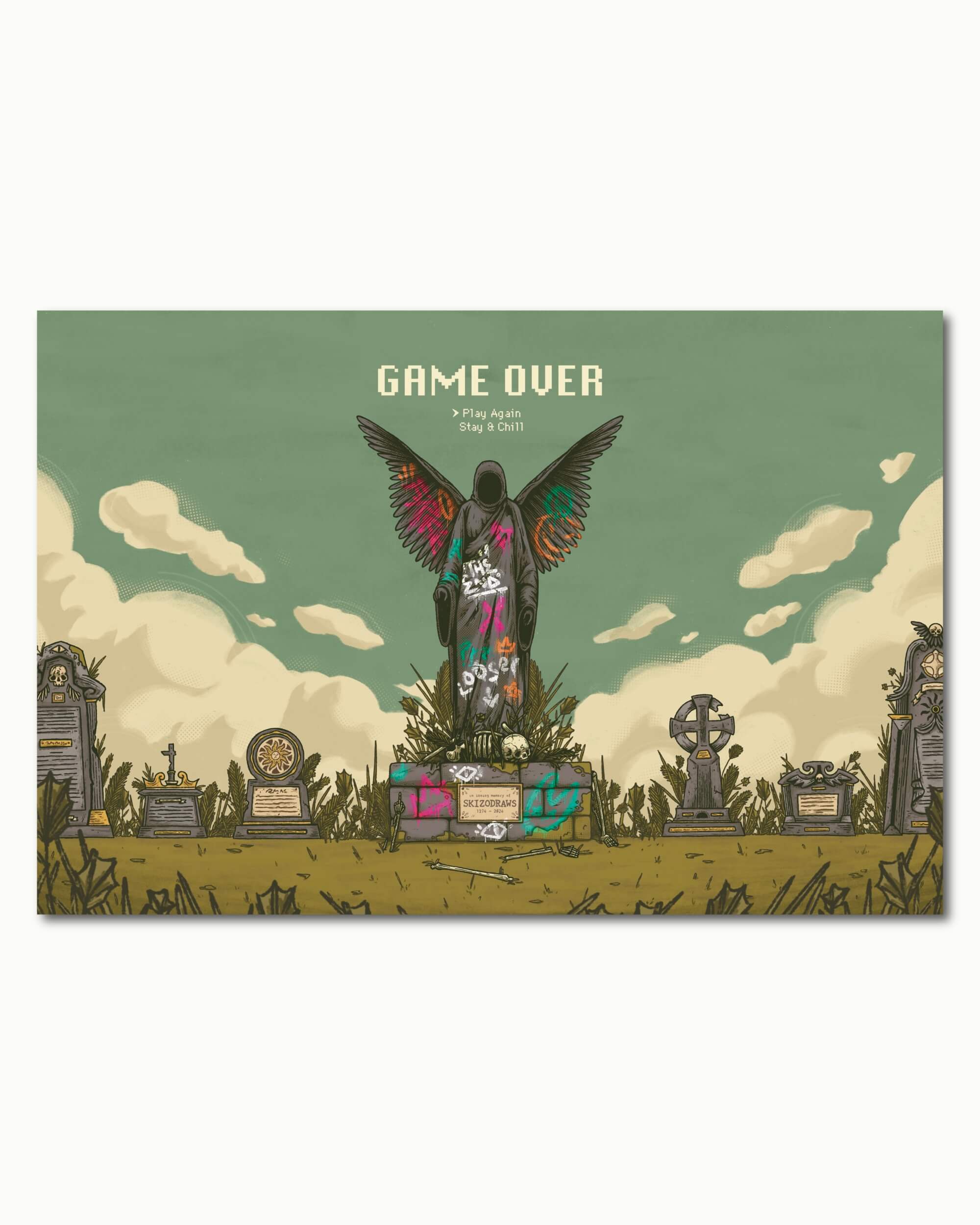 Game Over Art Print