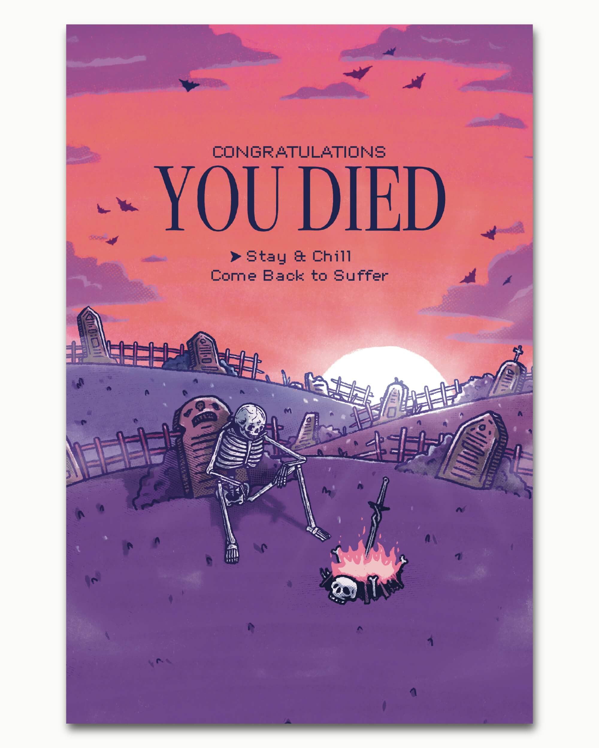 You Died Art Print
