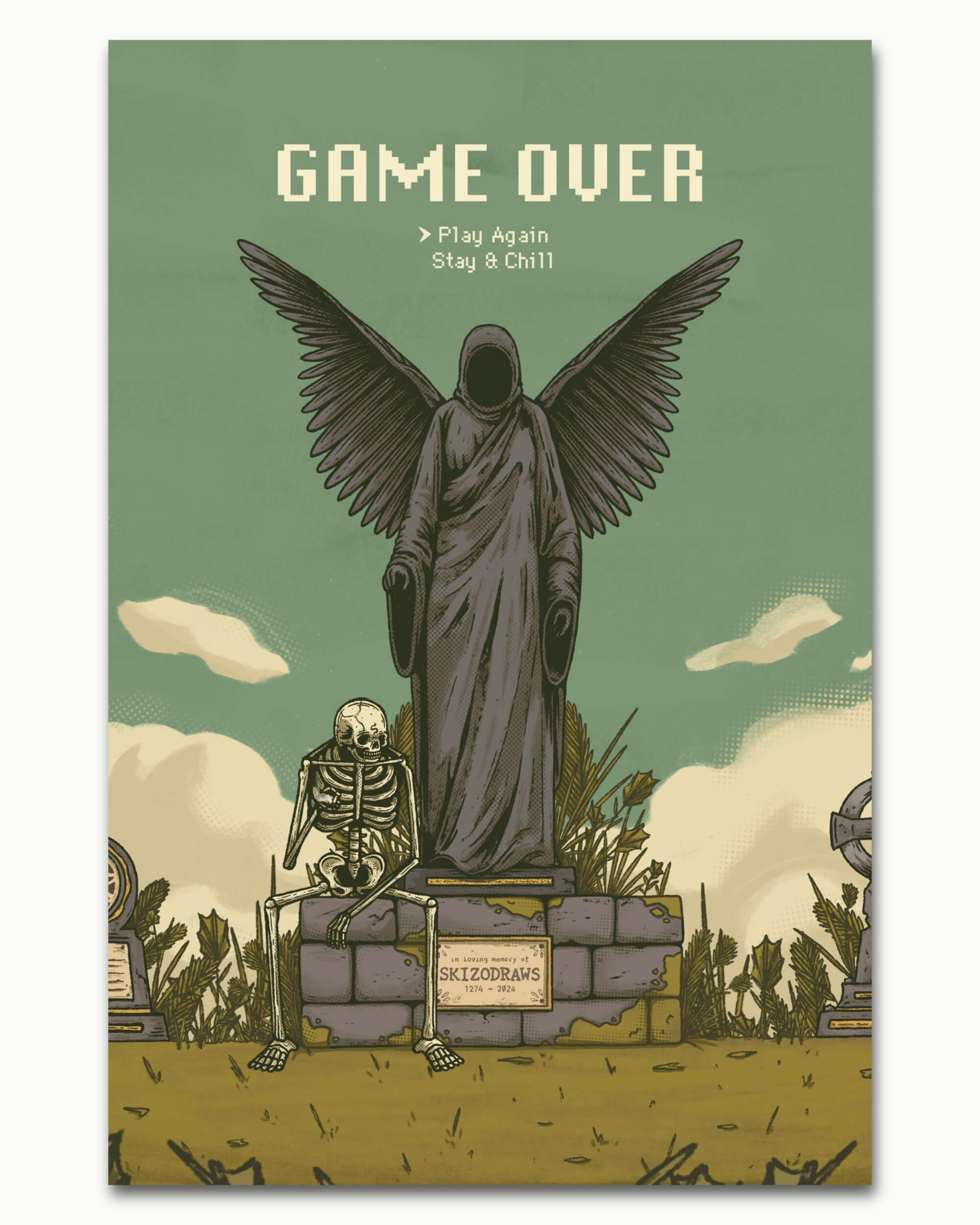 Game Over Art Print