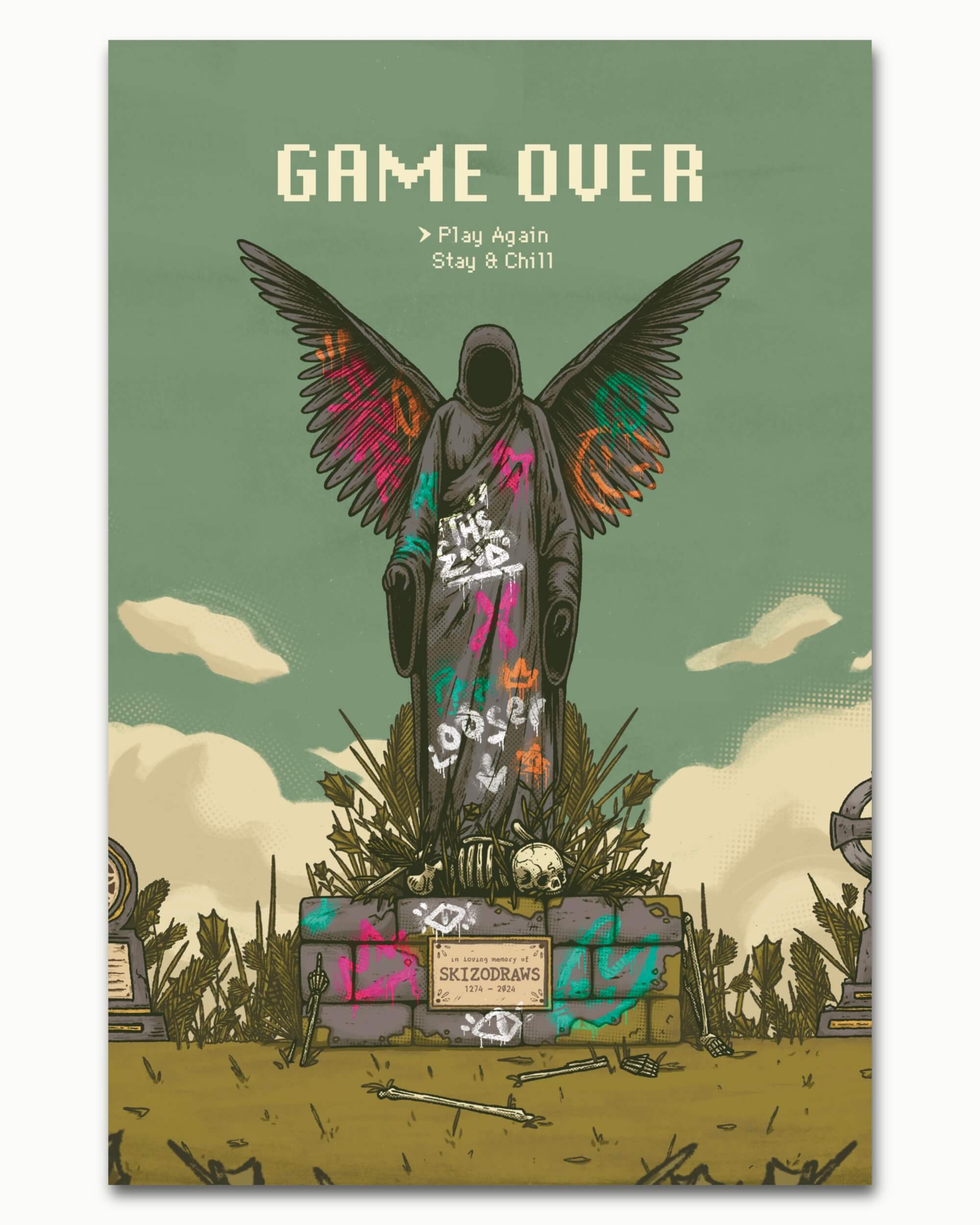Game Over Art Print