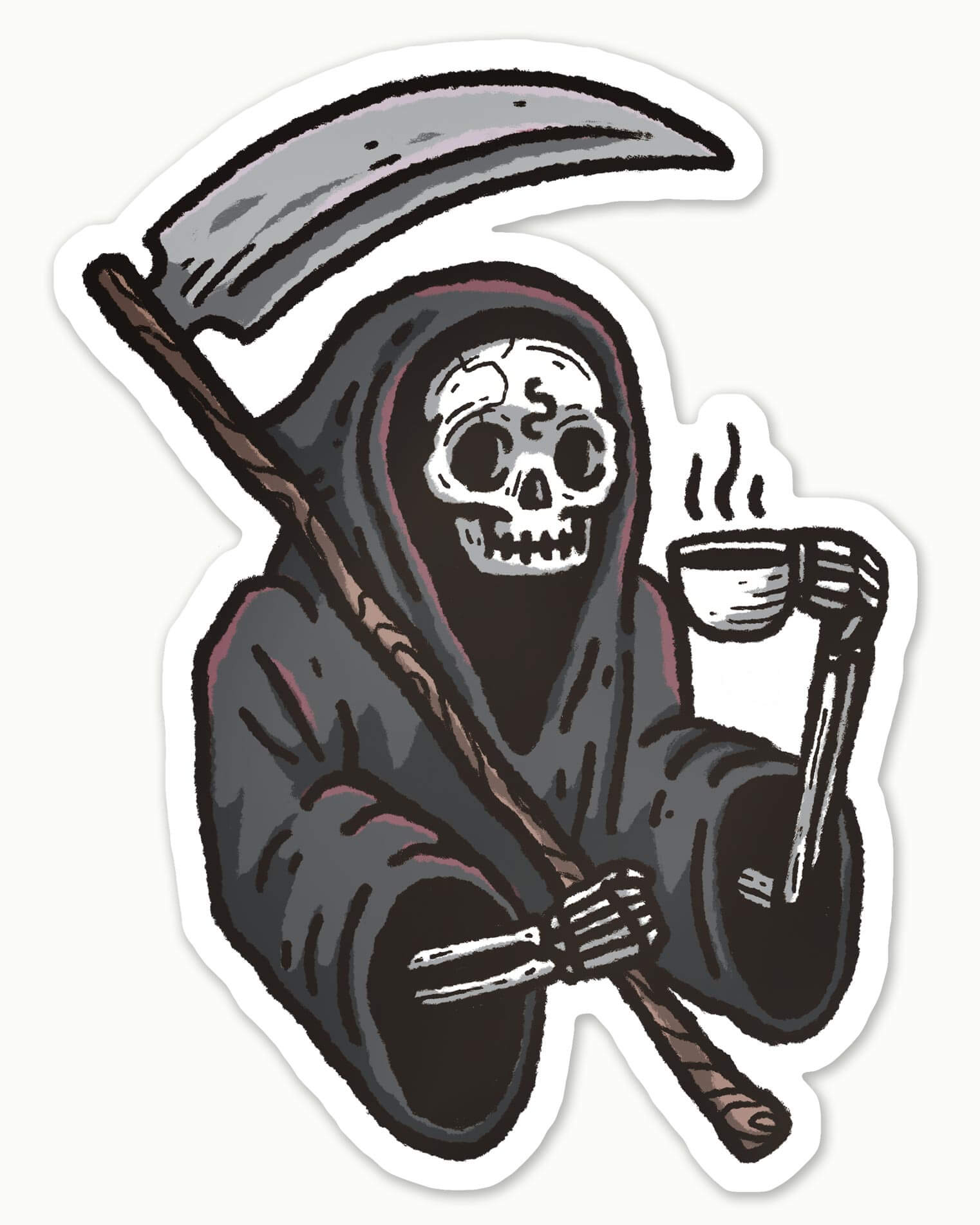 Morning Reaper | Mirror Sticker