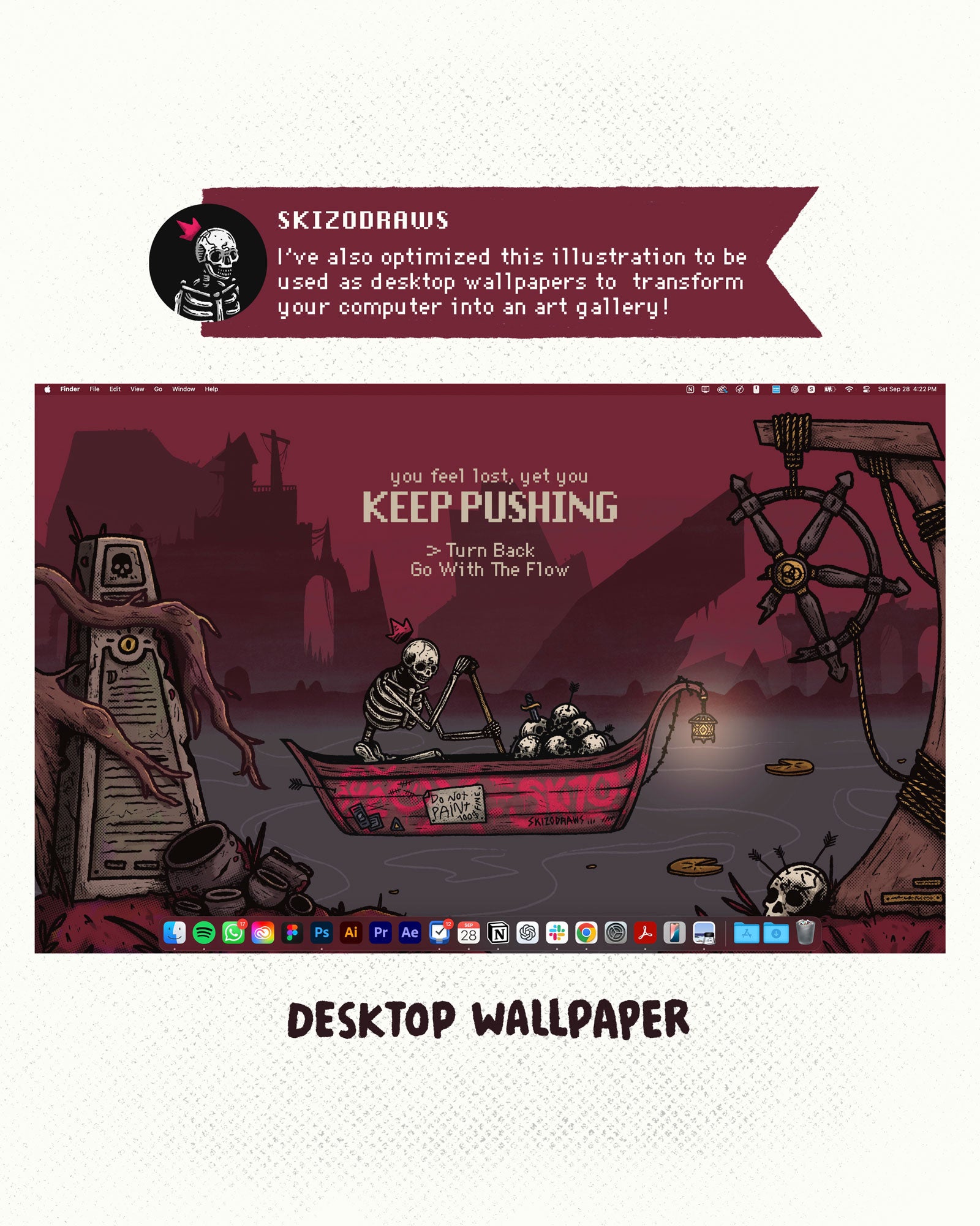 Keep Pushing Wallpaper | Mobile & Desktop