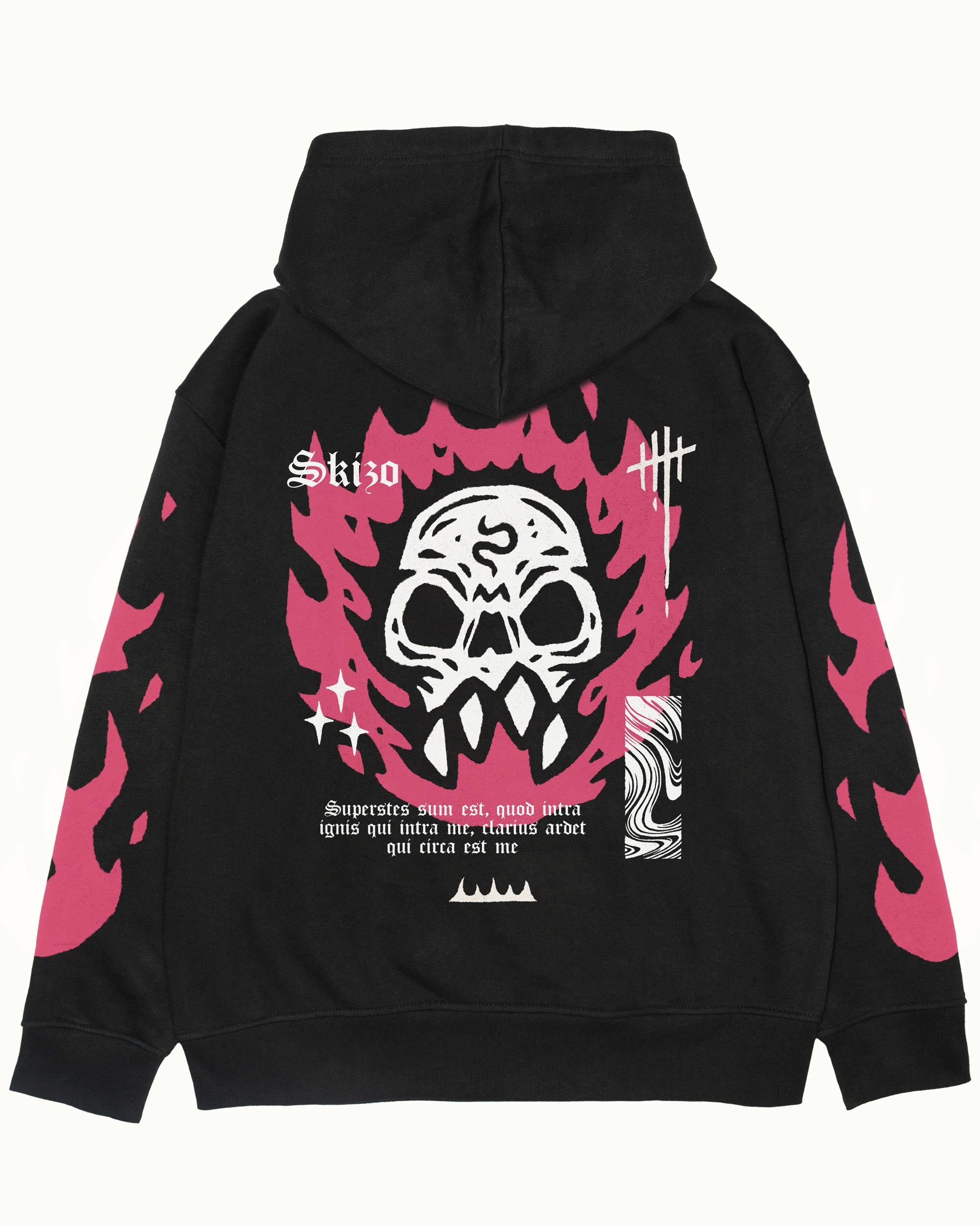 [GRAVER]★DRAWING DOT BACK LOGO HOODIE Graver of Anaheim Black Unisex Drawing Dot Smiley Face