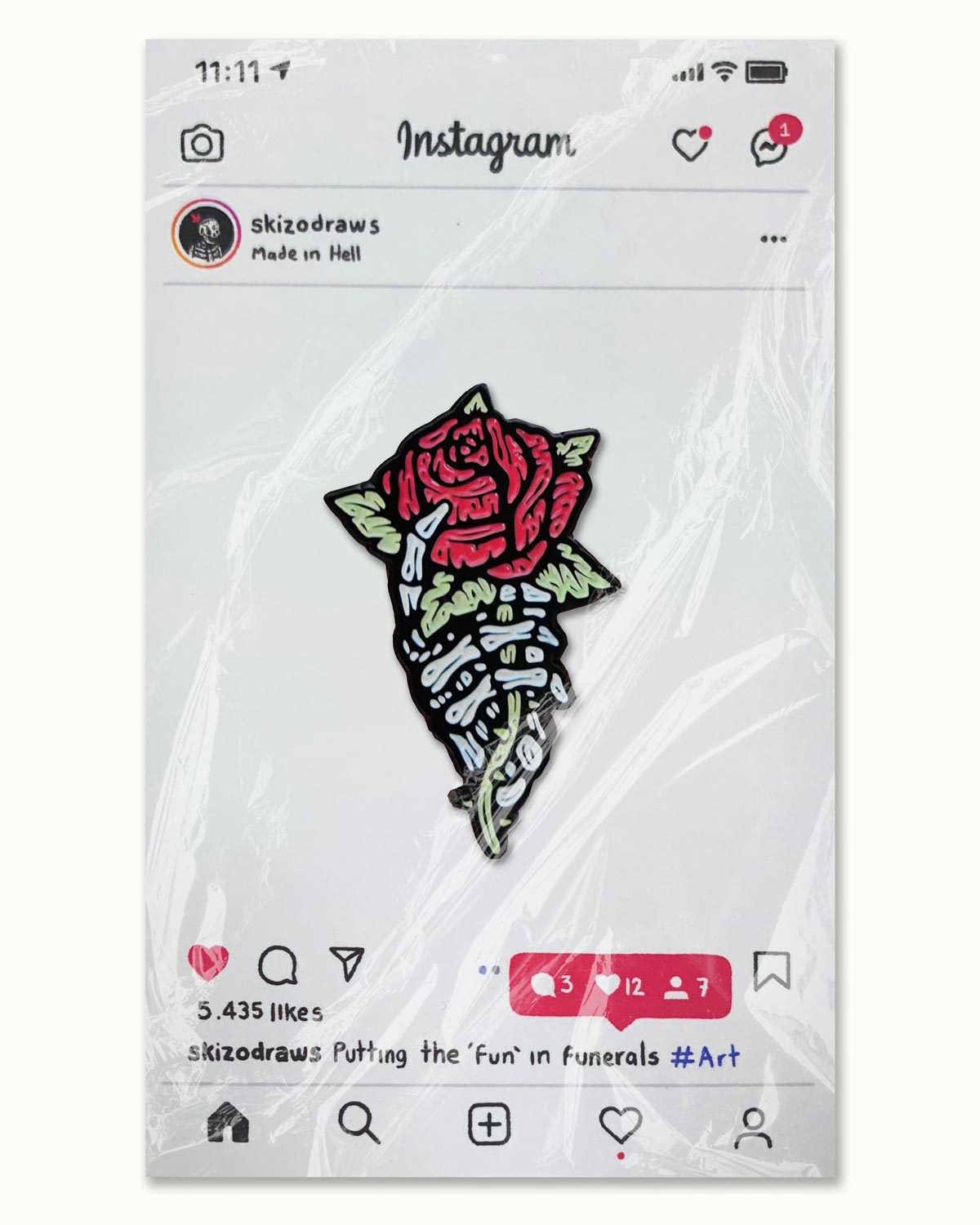 Rose of Death | Soft Enamel Pin