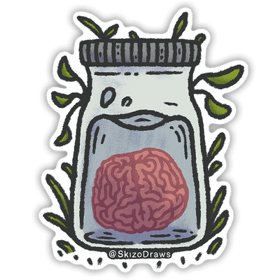 Brain | Transparent Sticker