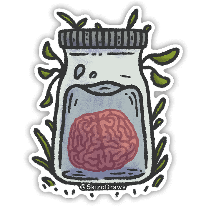 Brain | Transparent Sticker