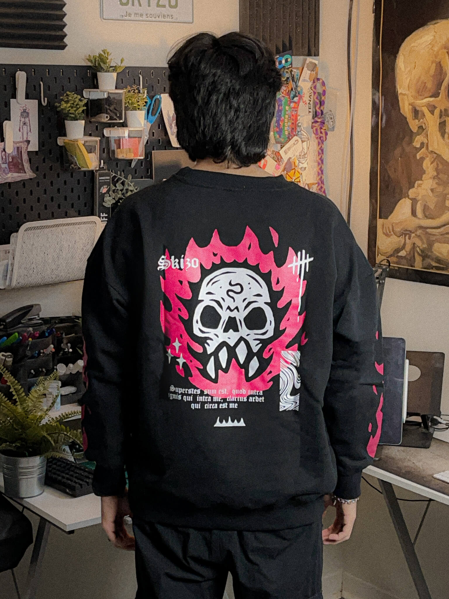 Flaming Crewneck